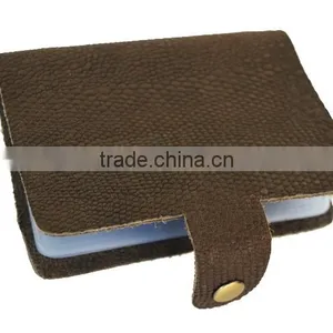 Leather Cover Bulk Plastic Bussiness Card Holder With Leather Embossed thumbnail-6