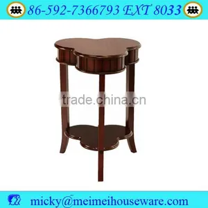 Tricyclic Wooden Drum Style Coffee Table thumbnail-1