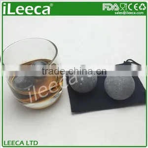 Natural Soapstone Whiskey Sipping Stones Ball Best Wine Gift Set for Christmas thumbnail-4