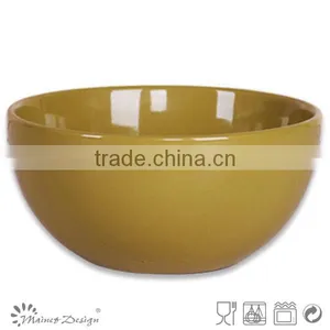 Stripe Hand Painted Ceramic Food Bowl thumbnail-1