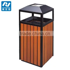 Environmental Wooden Outdoor Garbage Bin thumbnail-2