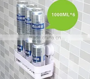 Vacuum Suction Cup Bathroom and Kitchen Plastic Rectangle Shelf/holder thumbnail-3