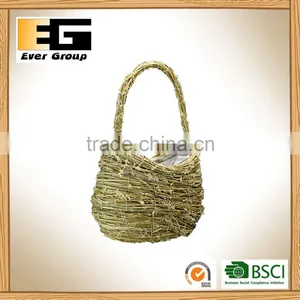 Nature Rattan Flower Pots Handmade Baskets for Sale thumbnail-5