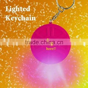 Light Up Round Keychain thumbnail-1