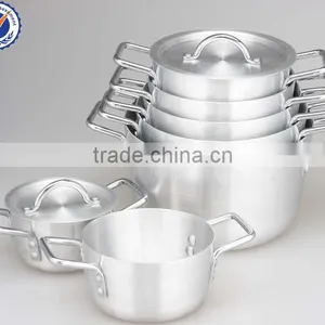 14pcs 16-28cm High Quality Satin Aluminum Multi Soup Stock Pot Set thumbnail-1