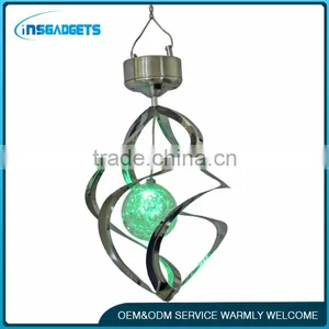 Colour Changing Solar Wind Hanging Lamp thumbnail-1