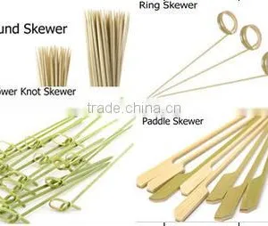 Cheap Grill Barbeque Eco-friendly Bbq Flexible Bamboo Skewers(sticks) thumbnail-3