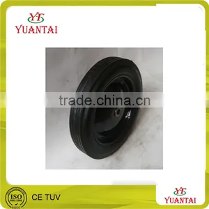 High Quality Solid Rubber Wheel Barrow Tire for Wheel Barrow 260x85 Rubber Wheel 300/350/400/450/650 thumbnail-3
