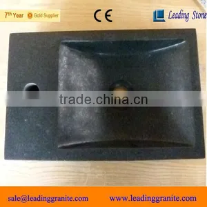 Black Honed Granite Stone Sink thumbnail-1
