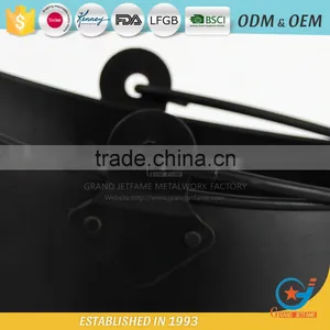 Fireplace Accessories Ash Coal Bucket Powder Coated Black Fire Coal Metal Ash Bucket thumbnail-5