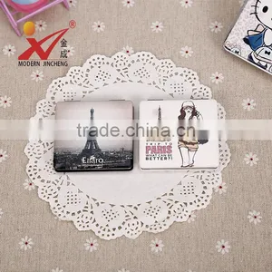 CJA14-OEM Makeup Pocket Plastic Hand Square Foldable Mirror thumbnail-1