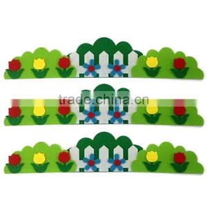 Fashion Decorative Wall Sticker , 3D Flowers Kindergarten Children Room Big Barrier Wall Stick thumbnail-4