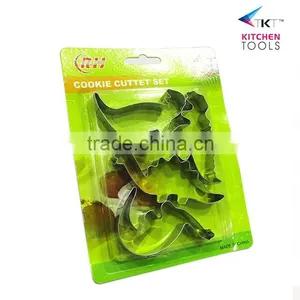 4pc Stainless Steel Dragon Shape Cake Mould Set thumbnail-1