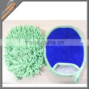 Car Microfiber Cleaning Gloves With Chenille Microfiber Cleaning Gloves thumbnail-1