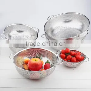 Wholesale Stainless Steel Colander Vegetable Basket thumbnail-1