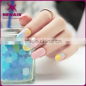 2017 Custom Colorful Elegant Artificial Nail Art Design With Glue thumbnail-2