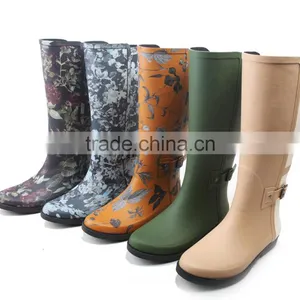 Rain Boots Manufacturer Rainboots for Women High Quality Rubber Rain Boots thumbnail-1