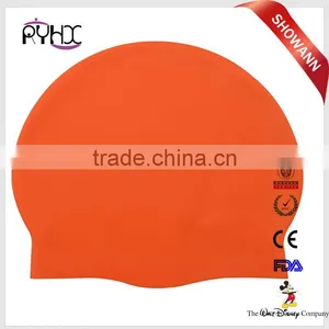 Customized Logo 100% Silicone Swimming Cap With Adult and Kid Size thumbnail-4