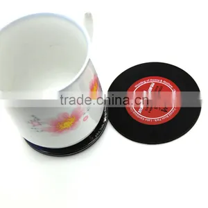 Eco-friendly Promotional Button Shape Non-slip Silicone Cup Coasters thumbnail-3