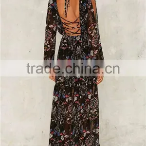 2017 Modern Fashion Printed Girls Dress Names With Pictures for Summer thumbnail-3
