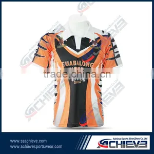 SUBLIMATION AUSTRALIA FOOTBALL JERSEYS WITH POLYESTER thumbnail-1