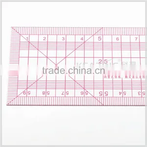 Sandwich Line Plastic Fexible Rulers With 5*60cm for Fashion Design thumbnail-2