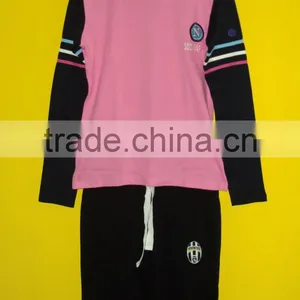 100% Cotton Interlock Jersey Pajama Set , Comfortable High Quality Sleeping Pajama Set thumbnail-1