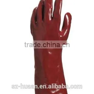 PVC Caustic Resistant Glove, Long Plastic Glove thumbnail-5