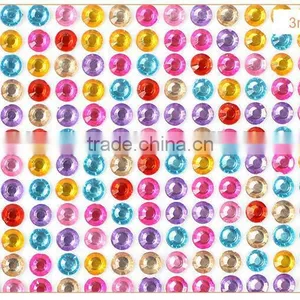 3d Custom Radiant DIY Acrylic Rhinestone Stickers Mobile Phone Crystal Case Self Adhesive Rhinestone Crystal Sticker thumbnail-4