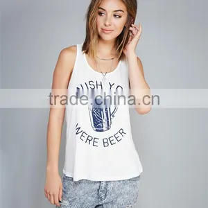 Tank Top With Low Price Loose Fitting Gym Stringer Tank Top Wholesale thumbnail-1