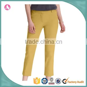 Custom Made Casual Pants Khaki Womens Cropped Pants thumbnail-1
