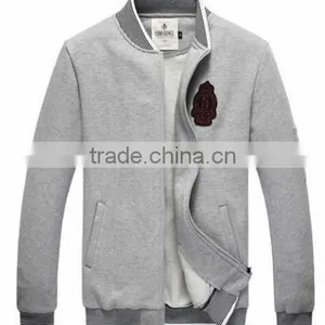 Plain Stand Collar Sweatshirt for Mens Fashion Stand Collared Sweatshirt thumbnail-1