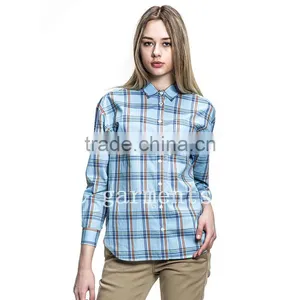 French Cuff Long Cotton Shirts for Girls thumbnail-3