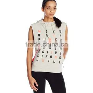 2016 New Style Design Custom 100% Polyester Sleeveless Alphalete Athletics Pullover Hoodie thumbnail-1