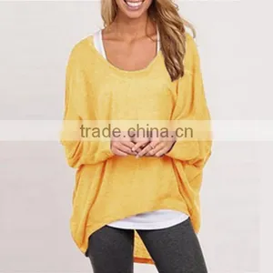 Hot Style Sweater Europe and the United States Show Thin Loose Women's T-shirt Multicolor Knitting Sweater thumbnail-6