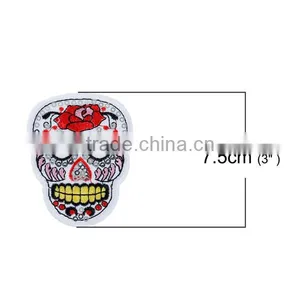 DIY Scrapbooking Craft Halloween Skull Sequins Stick On Fabric Polyester Appliques thumbnail-2