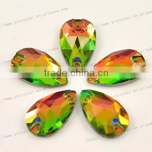 Teardrop Sew on Flat Back Strass Drill Diamond Stones thumbnail-1