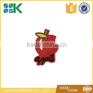 Red Apple Fruit Leaf Cartoon Kids Children Embroidered Iron on Patch Bag thumbnail-1