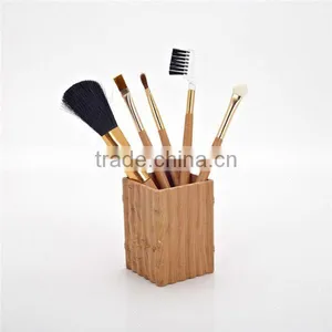 5pcs Mini Make up Brushes Professional With Wooden Case thumbnail-1