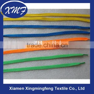 Eco-friendly Custom Flat Colored Cotton Shoelaces With Plastic Tips thumbnail-1