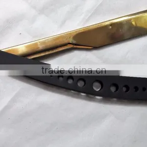 Barber Shaving Razor With Gold Blade With Balck Handle thumbnail-4