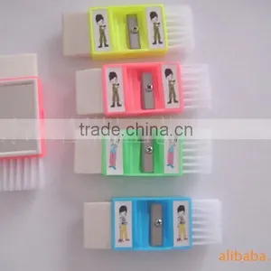 Plastic Sharpener With Eraser and Brush thumbnail-5
