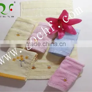 Soft 100% Cotton Cut Pile Embroidered Face Towel thumbnail-2