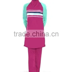 Woman Colorful Muslim Islamic Hijab Swimwear thumbnail-4