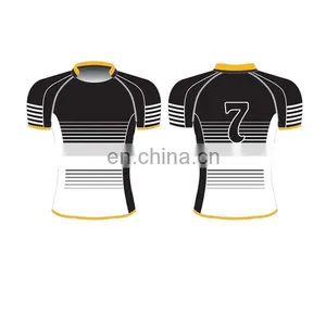 100% Polyester Custom Rubgy Shirt Sublimated Printing Free Design Rubgy Jersey thumbnail-5