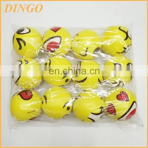 Yellow Smiley Face PU Stress Ball thumbnail-2