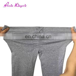 Factory Price Push Up Sexy Hip Solid Elastic Mature Women Leggings thumbnail-5