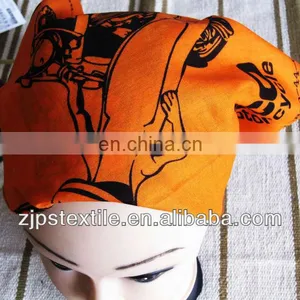2014 Hot Sell 100% Cotton Black Color With White Pirate Pattern Logo Triangle Bandana,pet Bandana thumbnail-1
