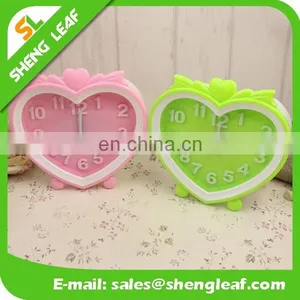 Cartoon Peach Heart-shaped Alarm Clock Table Personality Lazy Small Alarm Clock thumbnail-2