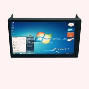 2 DIN 6.95 Inch LED Touch Screen Monitor With VGA for Car PC , Double DIN VGA Car Display With AV2 Reverse Camera First thumbnail-2